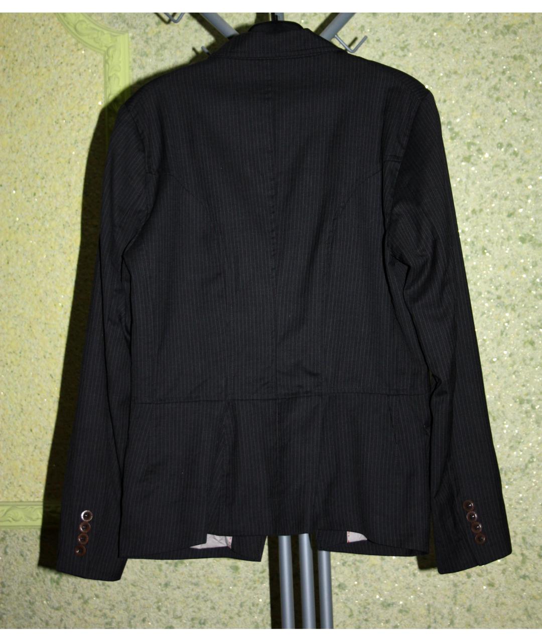 CLOSED Черный шерстяной жакет/пиджак, фото 2