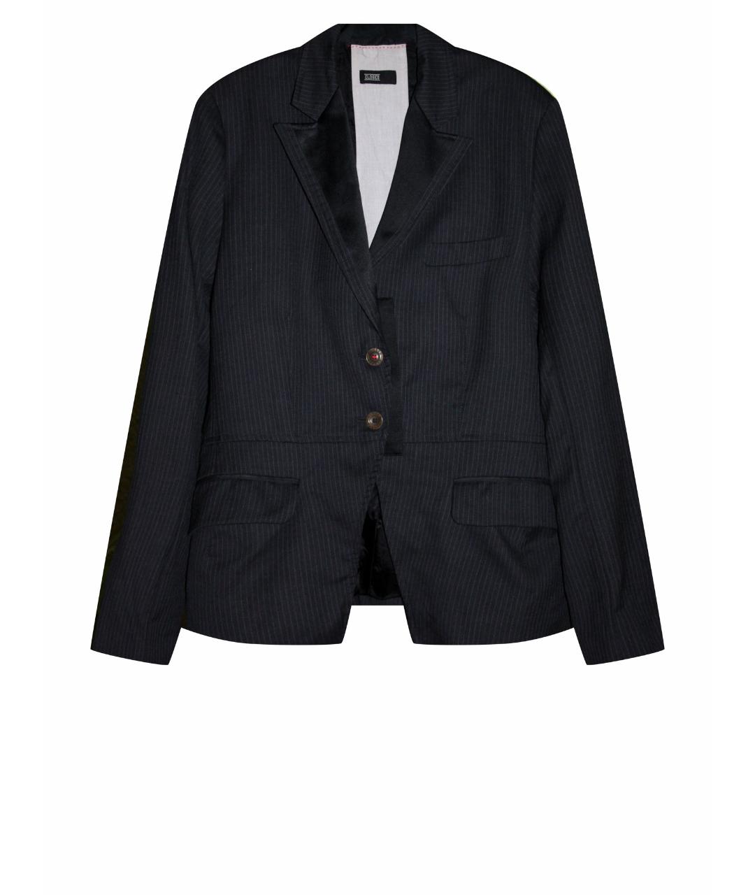 CLOSED Черный шерстяной жакет/пиджак, фото 1