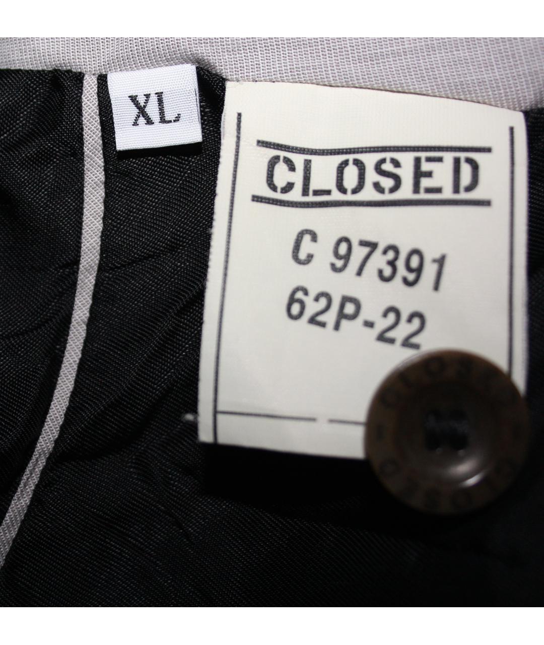 CLOSED Черный шерстяной жакет/пиджак, фото 5
