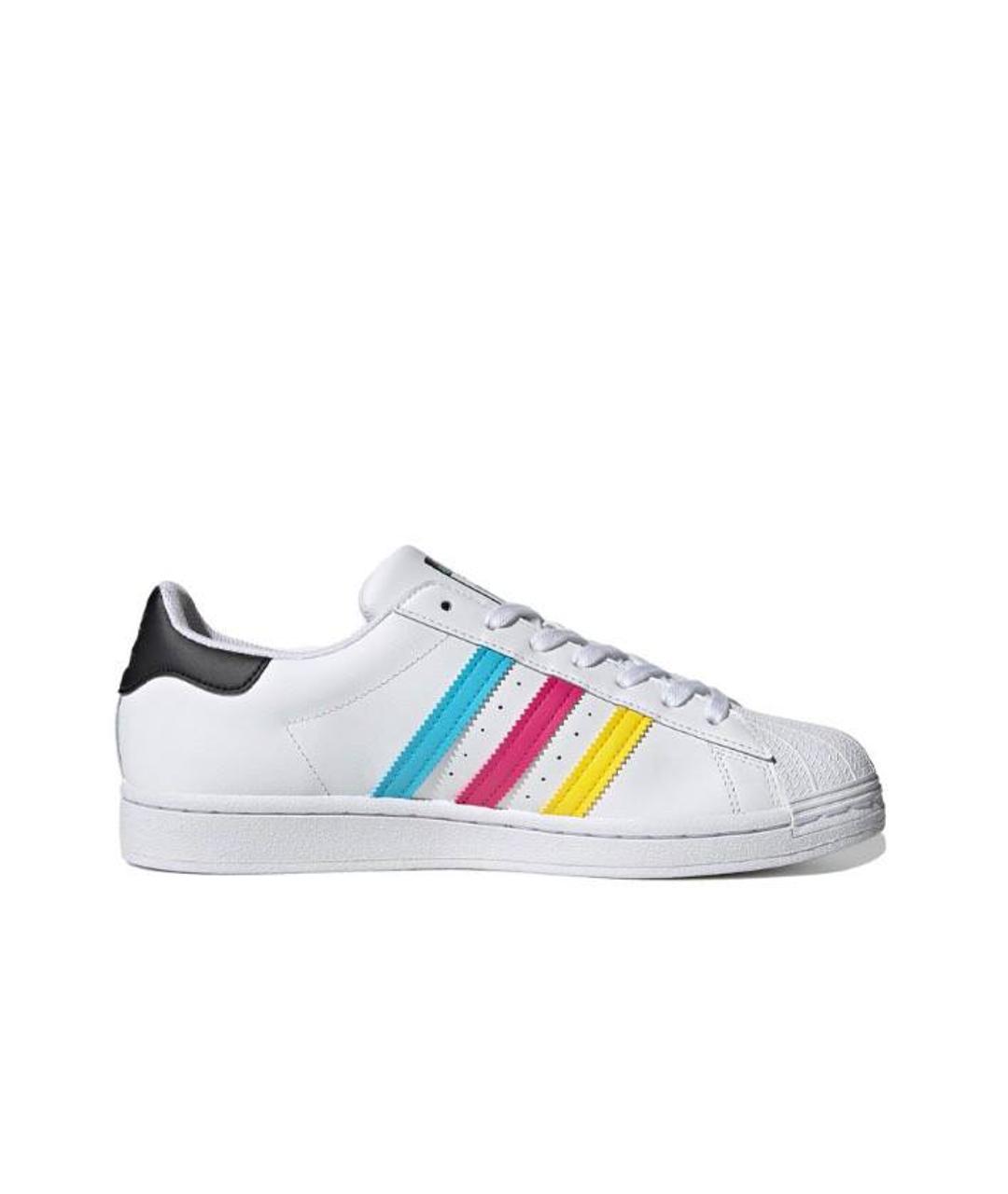 ADIDAS Белые кожаные кроссовки, фото 1