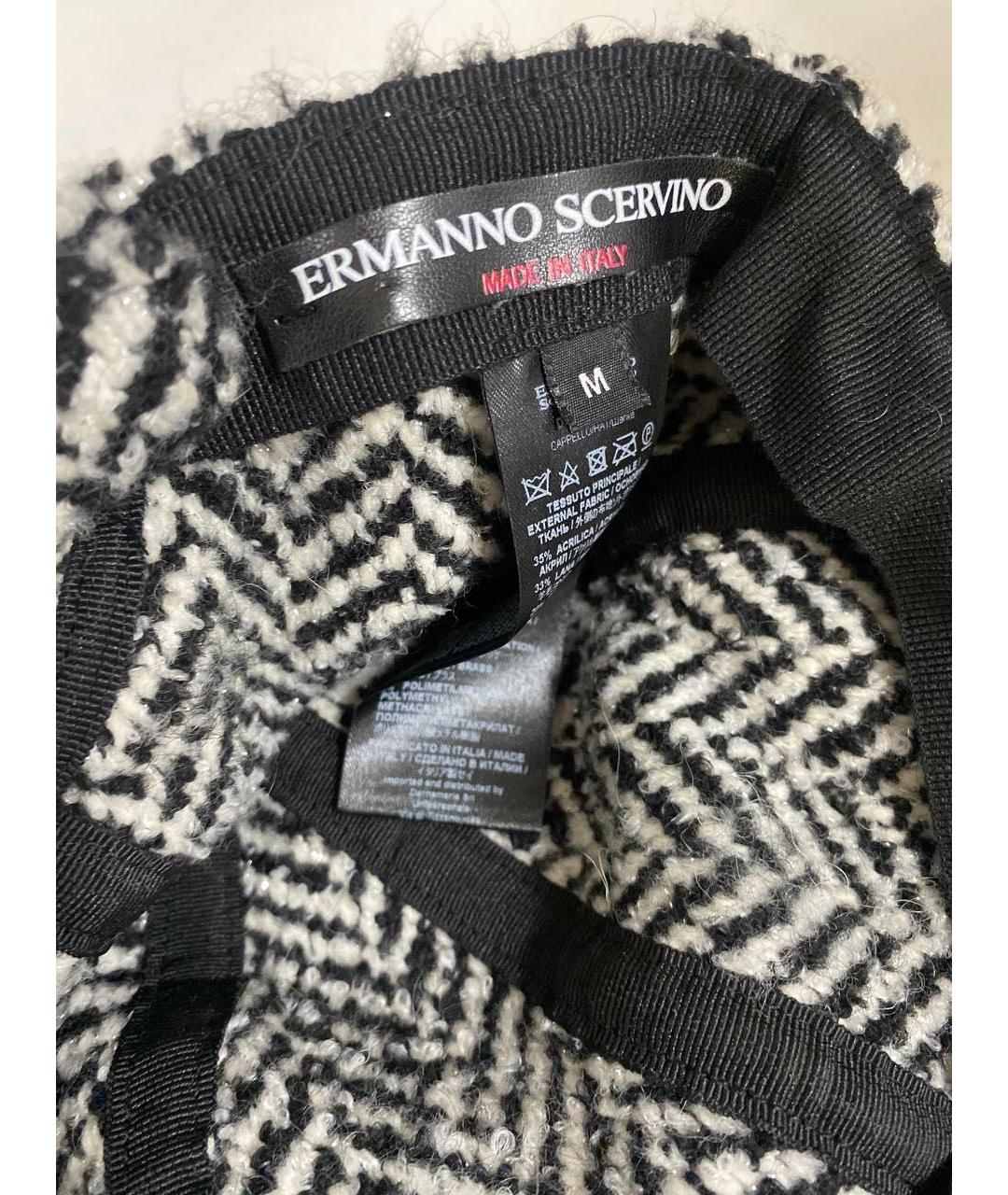 ERMANNO SCERVINO Черная шерстяная кепка, фото 3