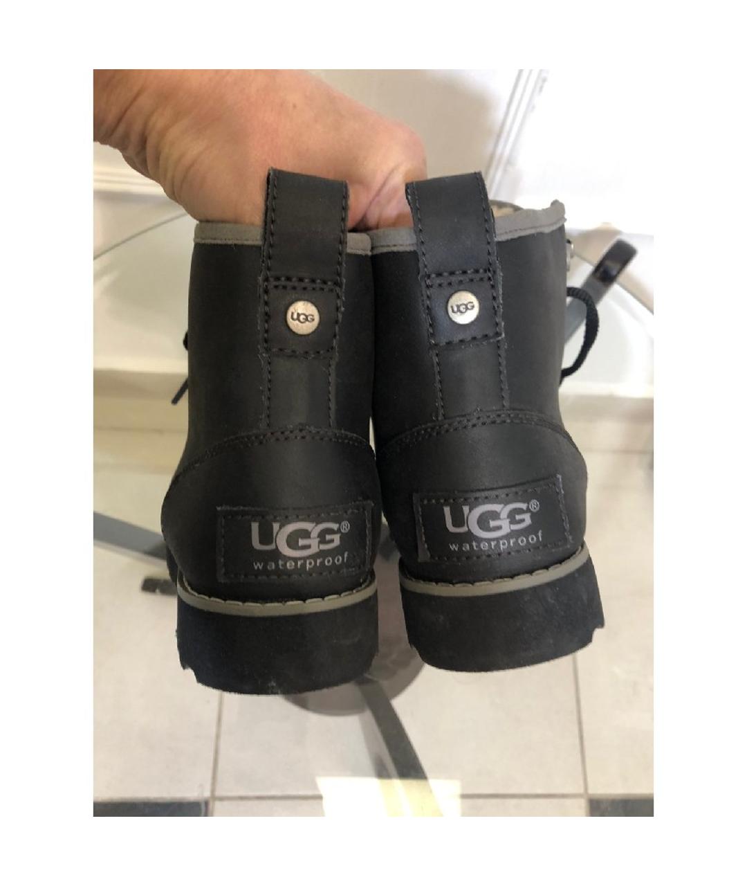 UGG AUSTRALIA Черные ботинки, фото 3