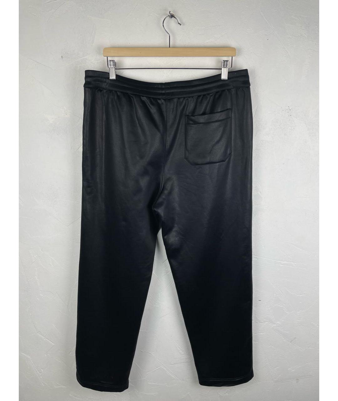 HELMUT LANG Черные синтетические повседневные брюки, фото 2