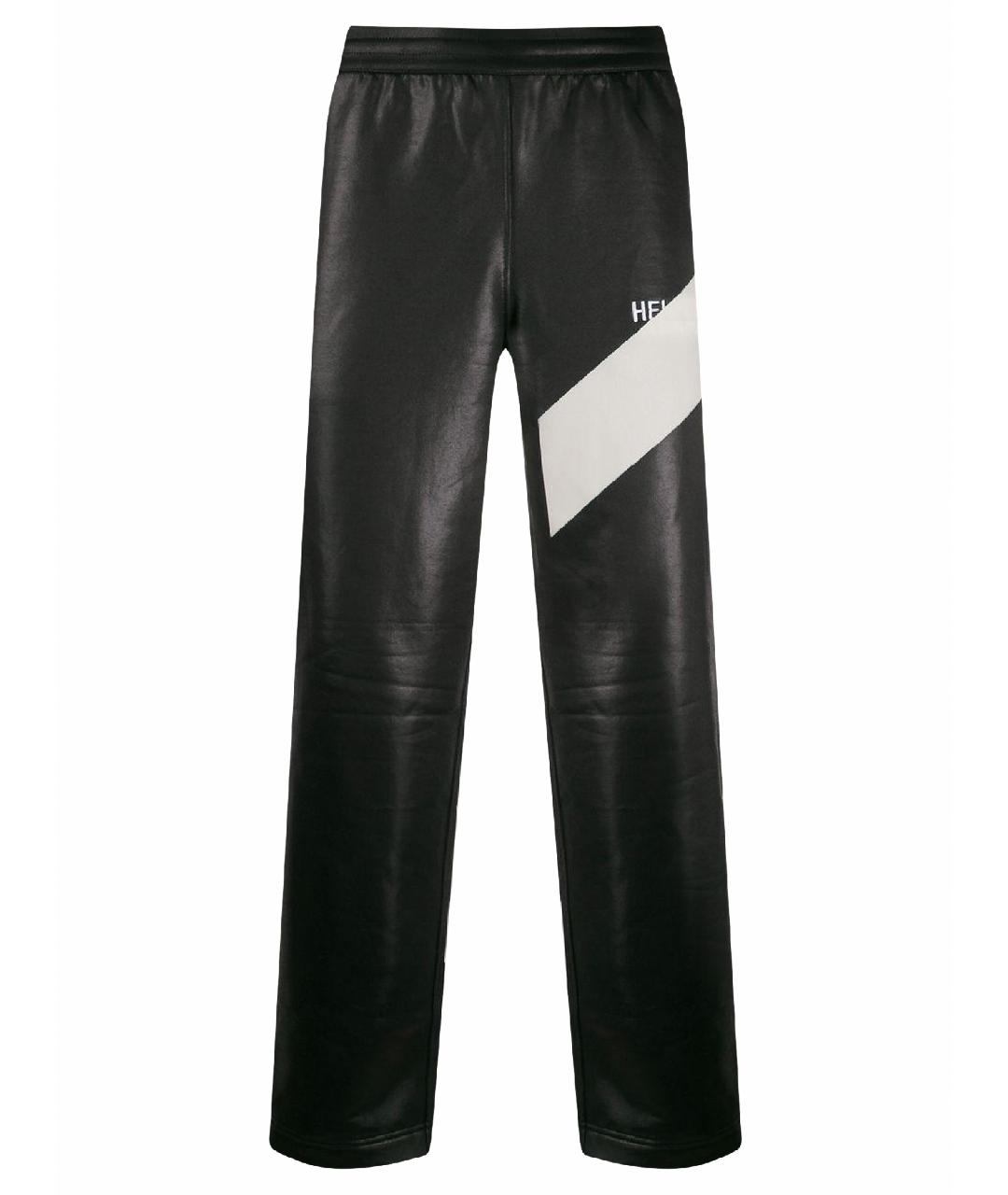 HELMUT LANG Черные синтетические повседневные брюки, фото 1