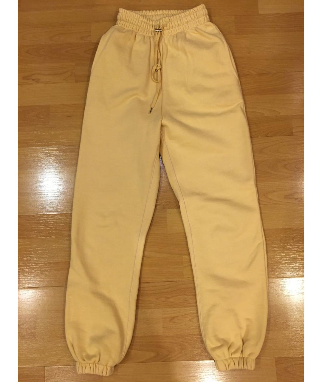 THE FRANKIE SHOP Желтые хлопковые спортивные брюки и шорты, фото 6