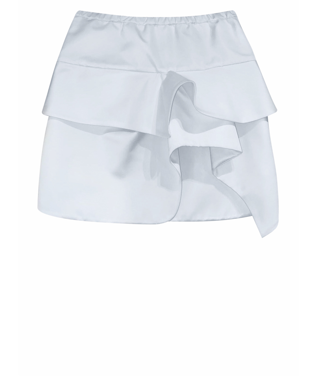 NO. 21 Белая полиэстеровая юбка мини, фото 1