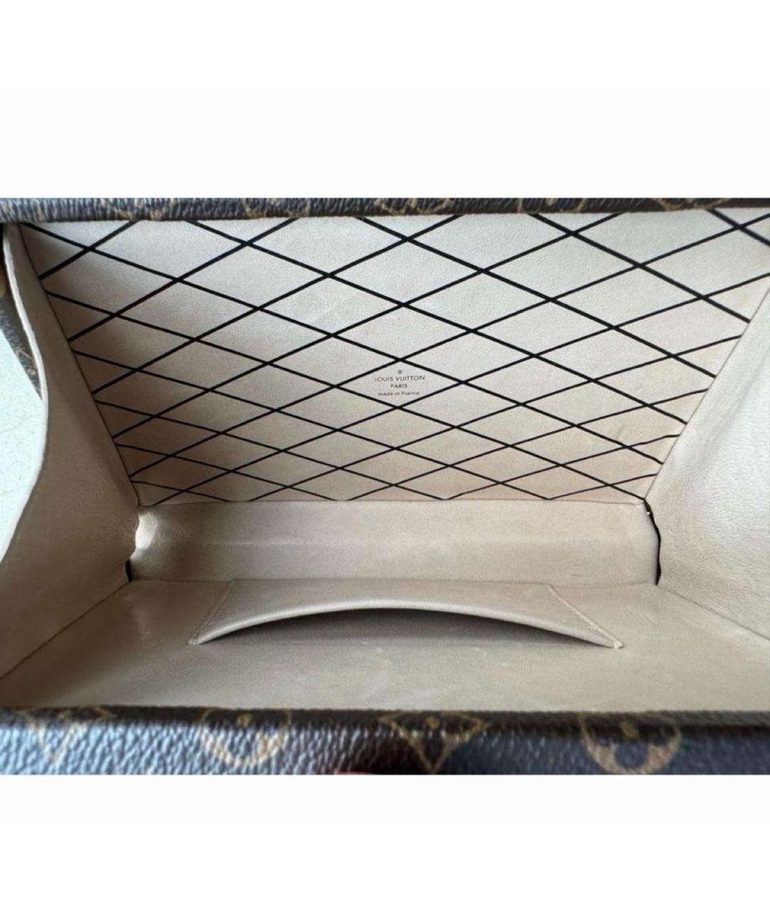 LOUIS VUITTON Коричневая кожаная сумка через плечо, фото 6