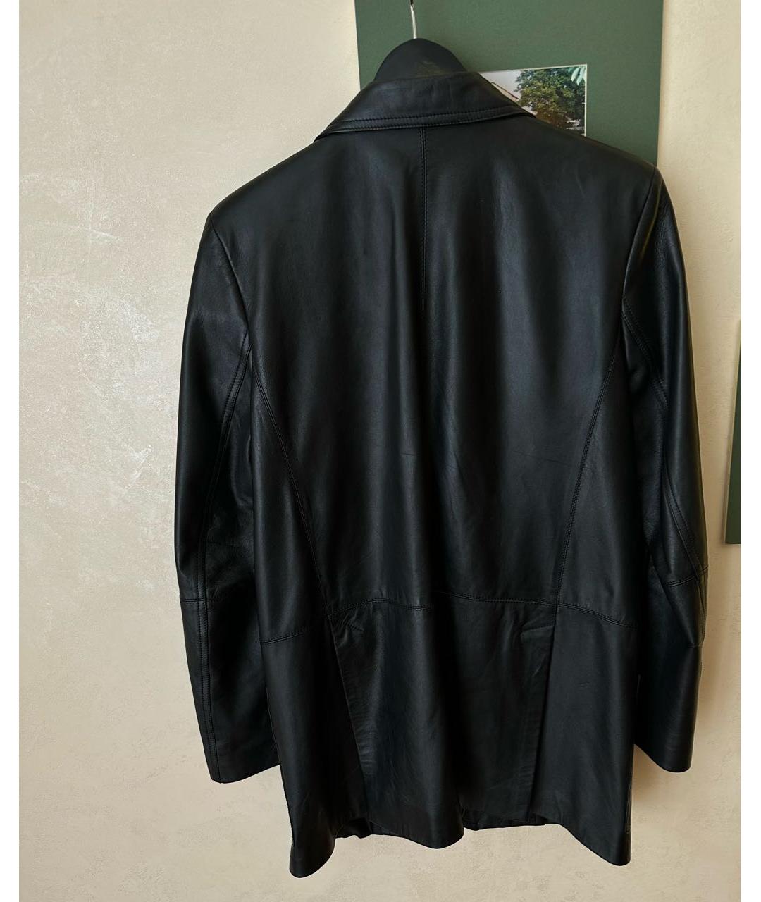 404NOTFOUND Черный кожаный жакет/пиджак, фото 6