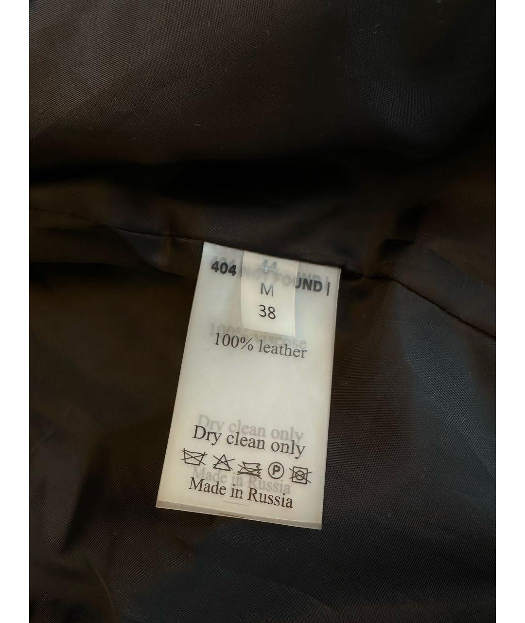 404NOTFOUND Черный кожаный жакет/пиджак, фото 4