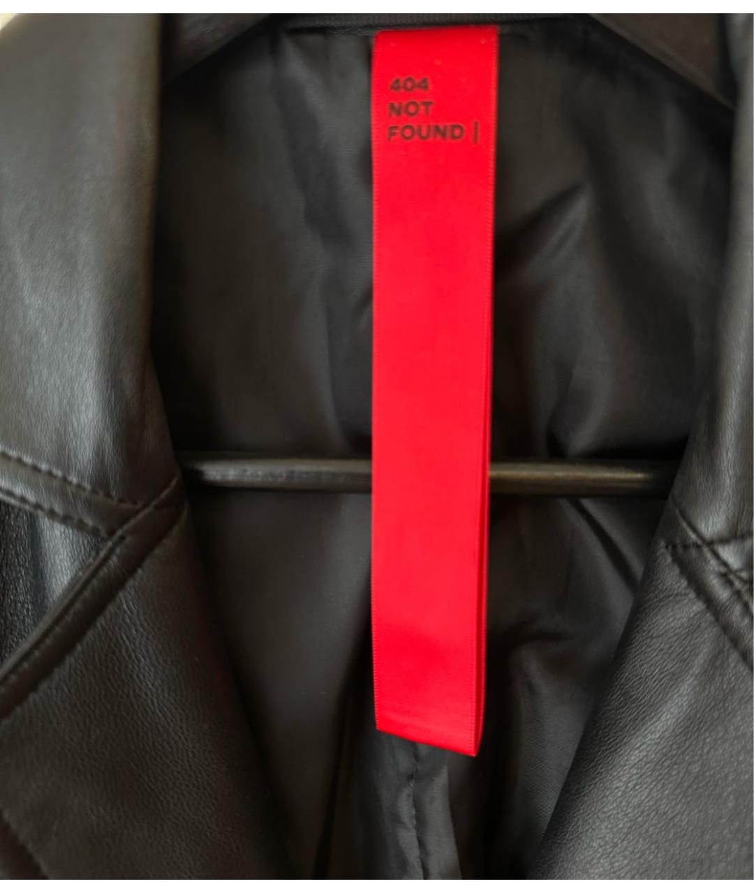 404NOTFOUND Черный кожаный жакет/пиджак, фото 2