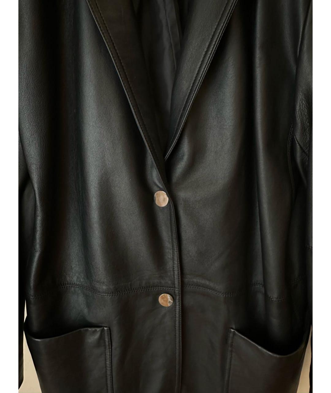 404NOTFOUND Черный кожаный жакет/пиджак, фото 5