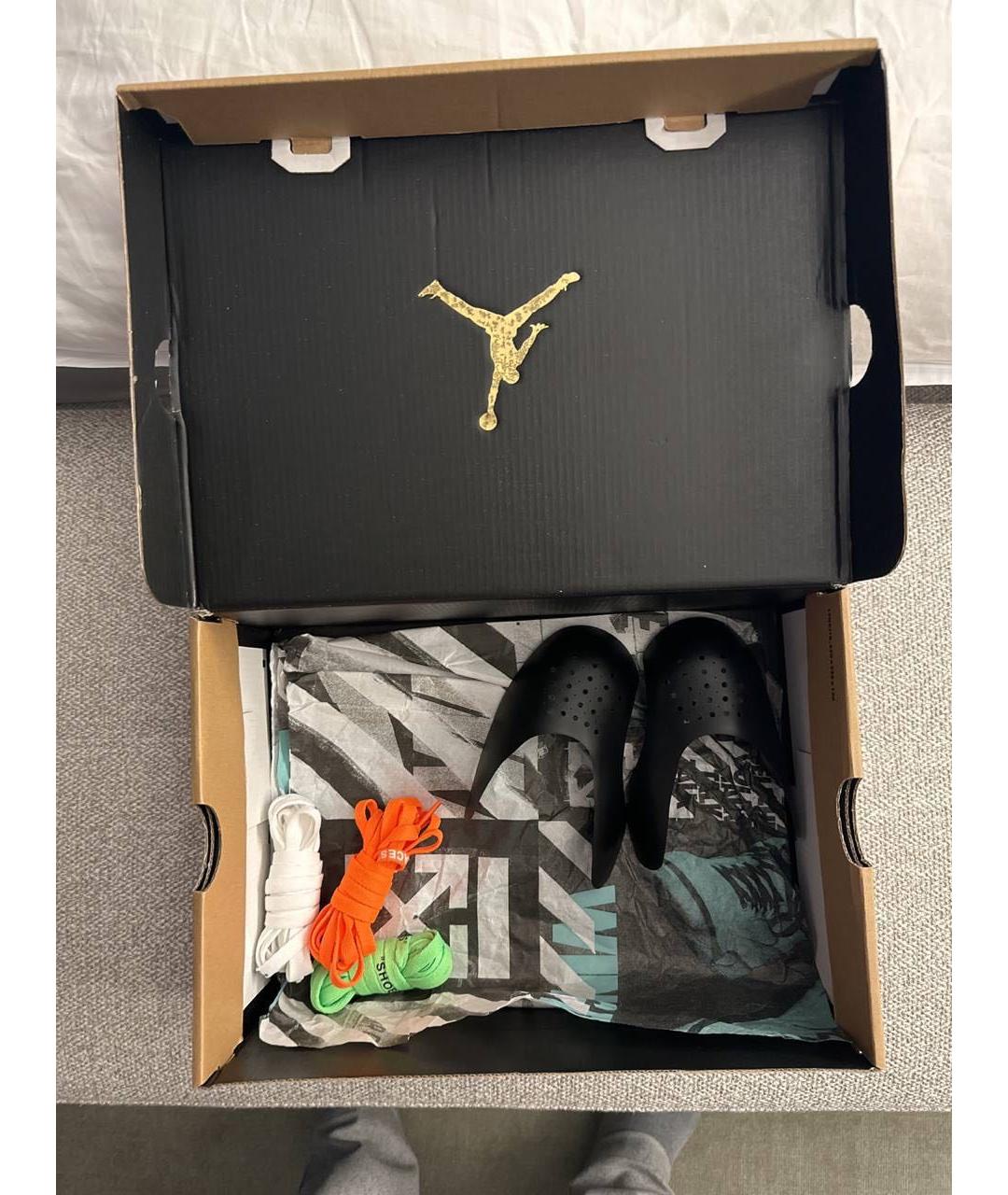 NIKE X OFF-WHITE Красные высокие кроссовки / кеды, фото 5