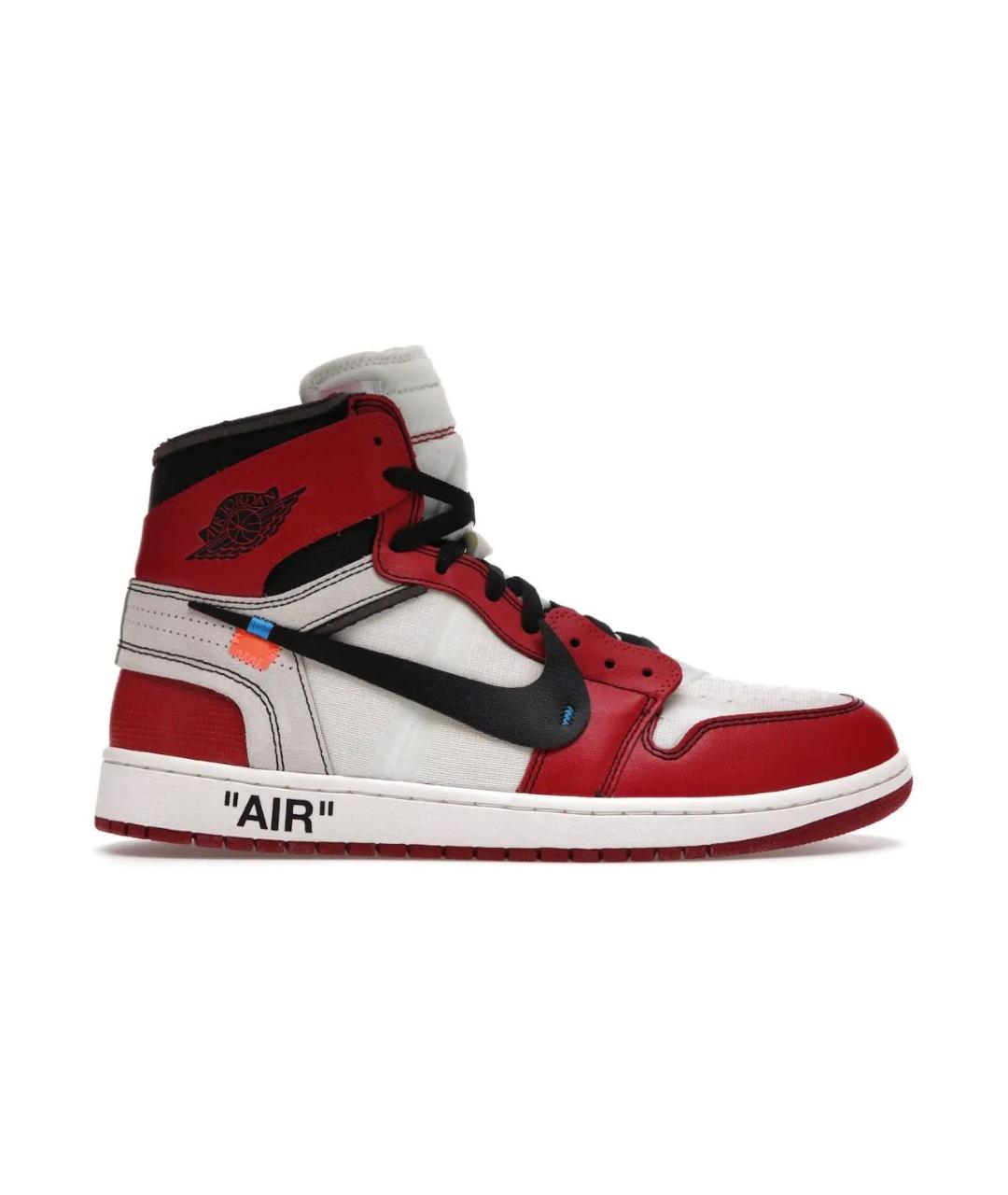 NIKE X OFF-WHITE Красные высокие кроссовки / кеды, фото 1
