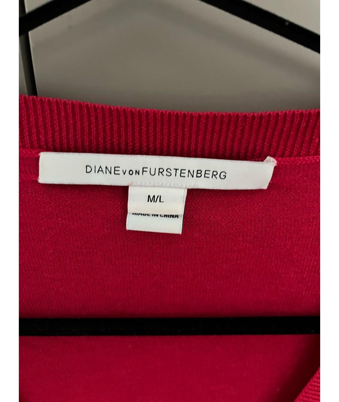 DIANE VON FURSTENBERG Бордовый шелковый джемпер / свитер, фото 2