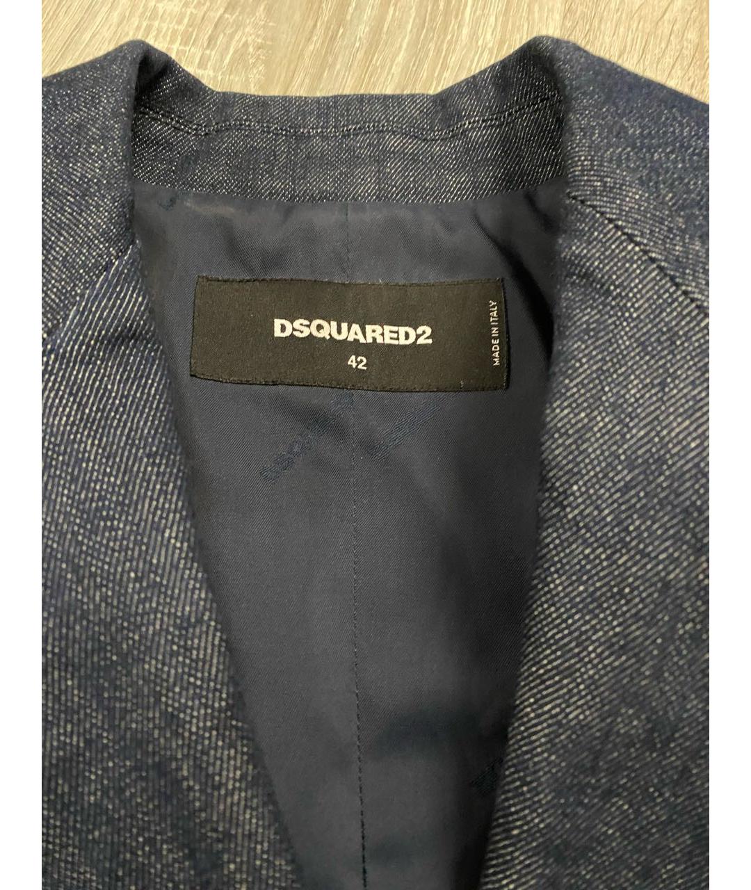 DSQUARED2 Темно-синий жакет/пиджак, фото 2
