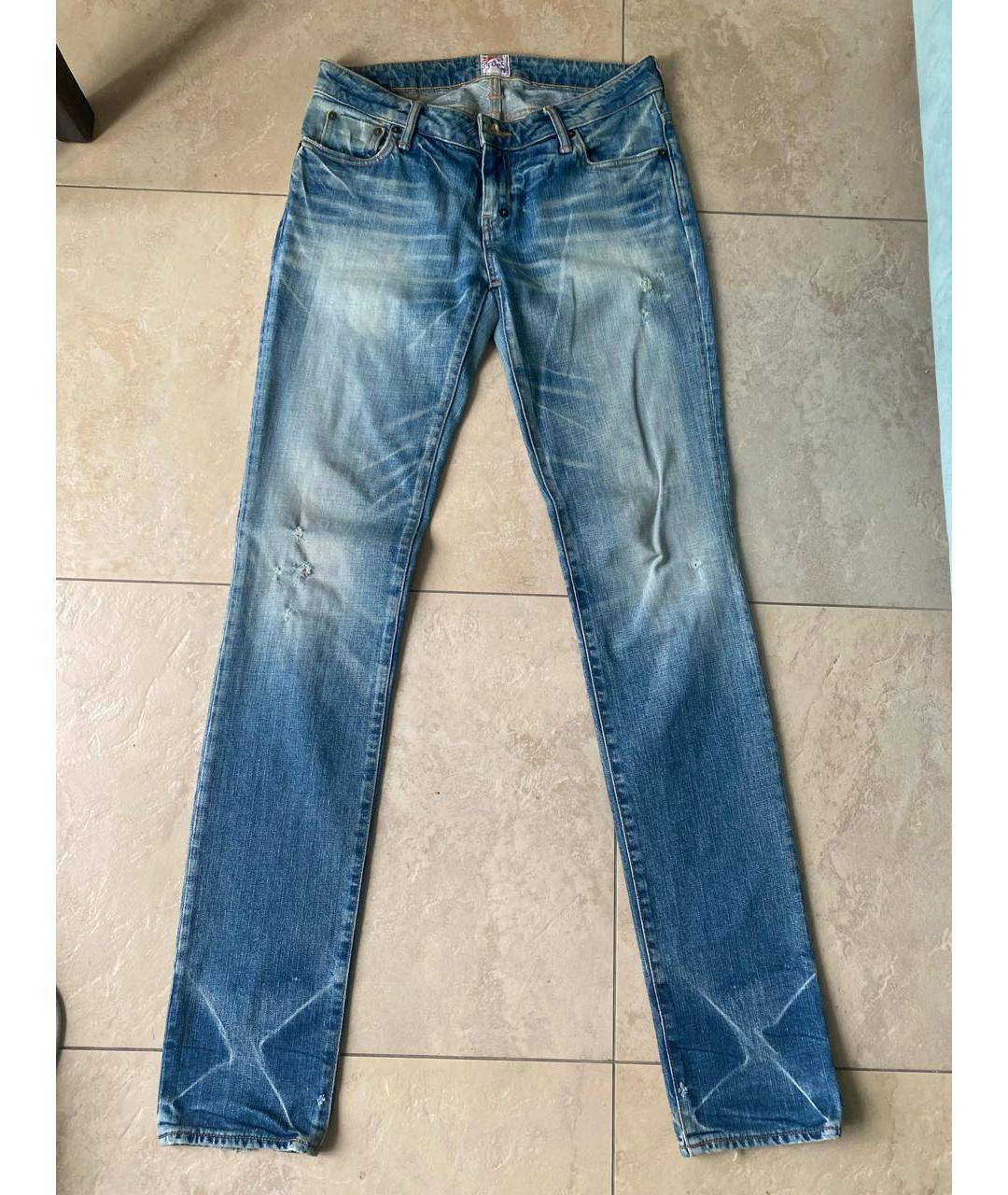 PRPS Синие хлопковые прямые джинсы, фото 6