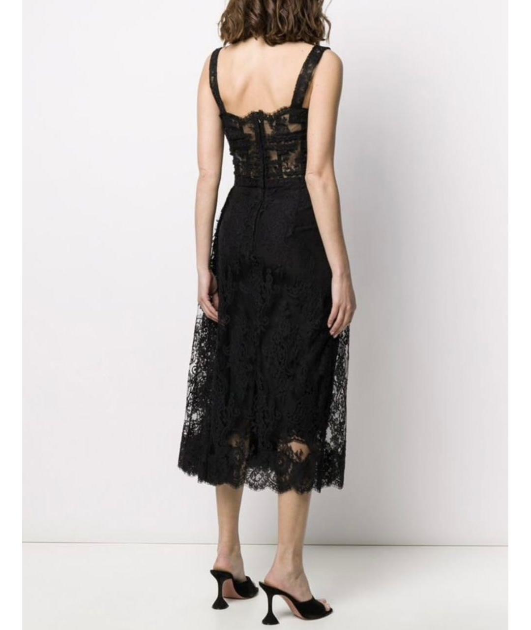 DOLCE&GABBANA Черное кружевное вечернее платье, фото 3