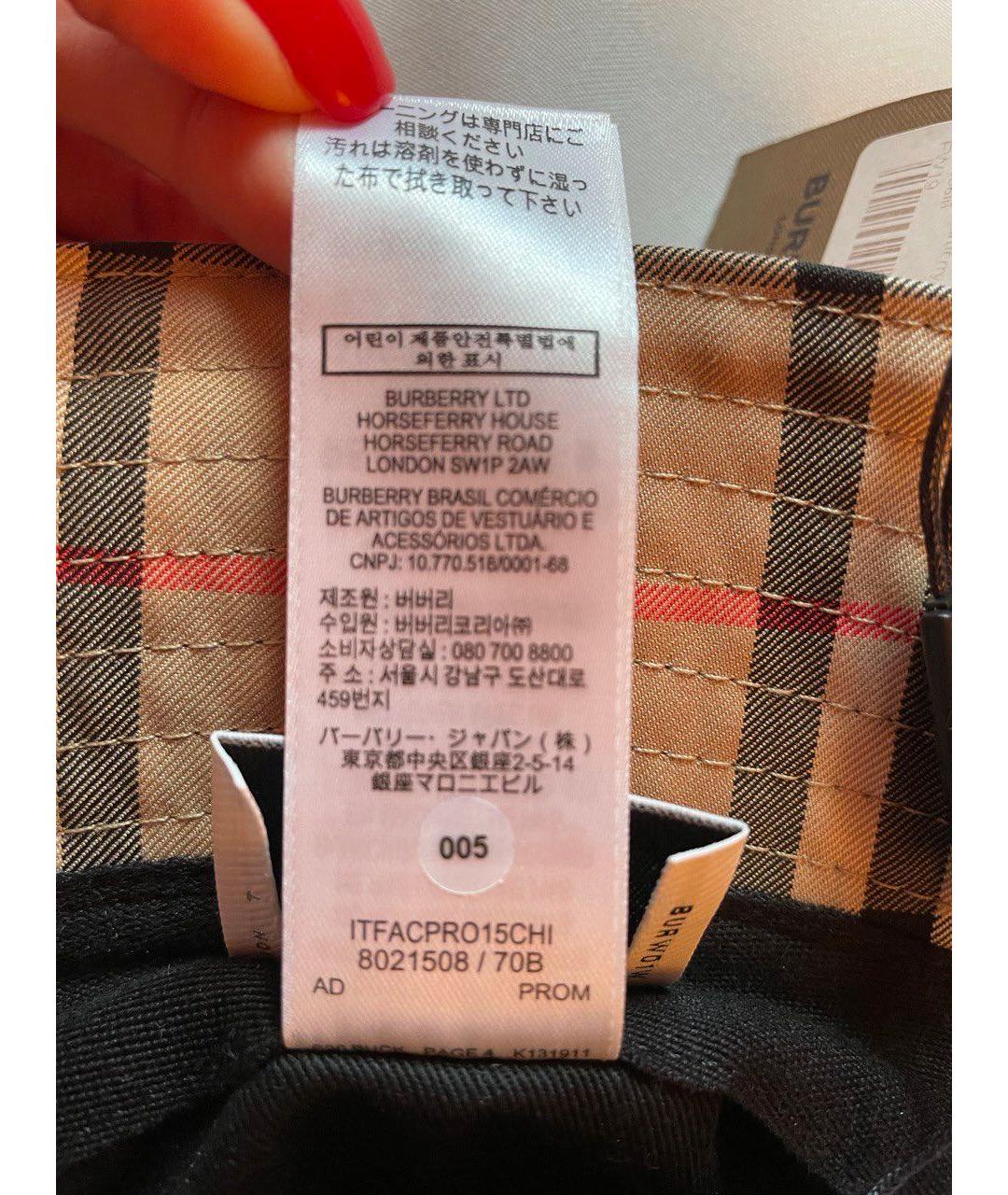 BURBERRY Хлопковая панама, фото 7