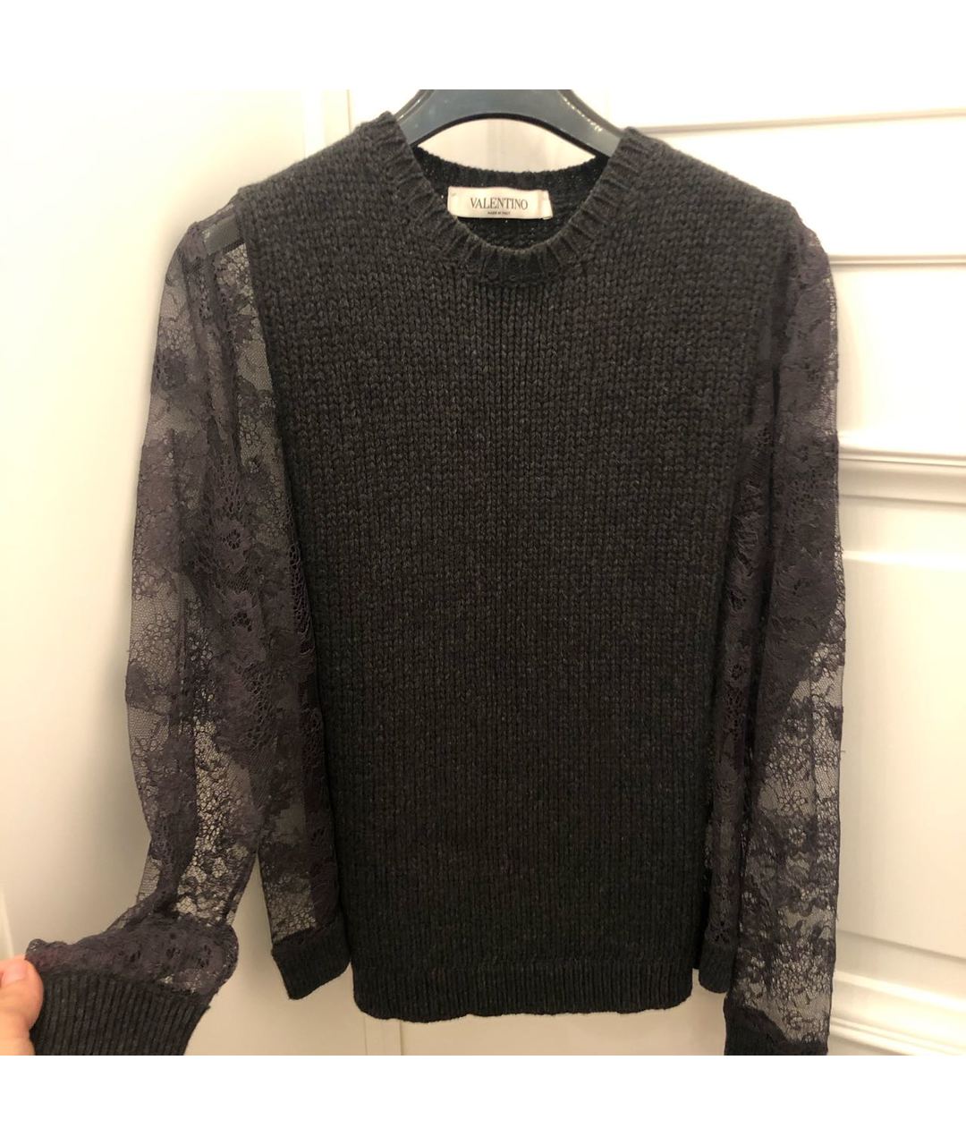 VALENTINO Серый кашемировый джемпер / свитер, фото 5