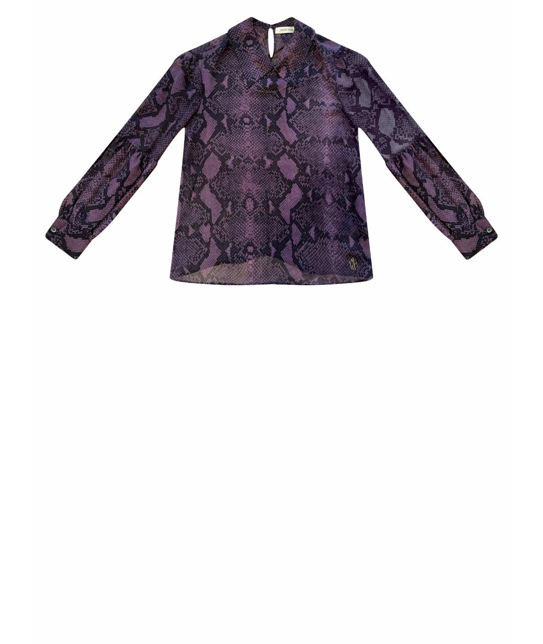 PIERRE BALMAIN Фиолетовая шелковая блузы, фото 7