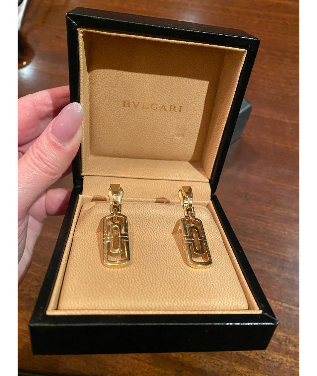 BVLGARI Золотые серьги из желтого золота, фото 5