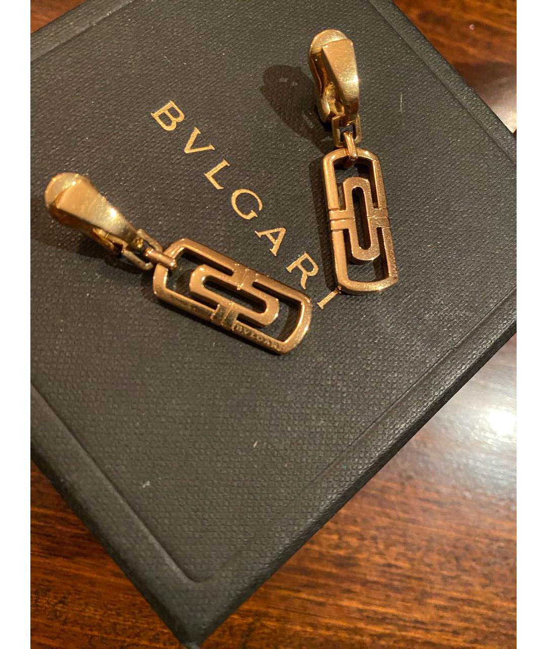 BVLGARI Золотые серьги из желтого золота, фото 4