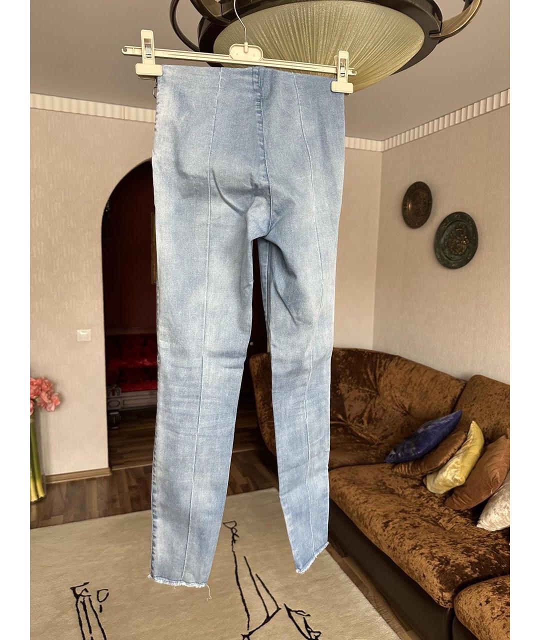 BY MALENE BIRGER Голубые хлопко-эластановые джинсы слим, фото 2