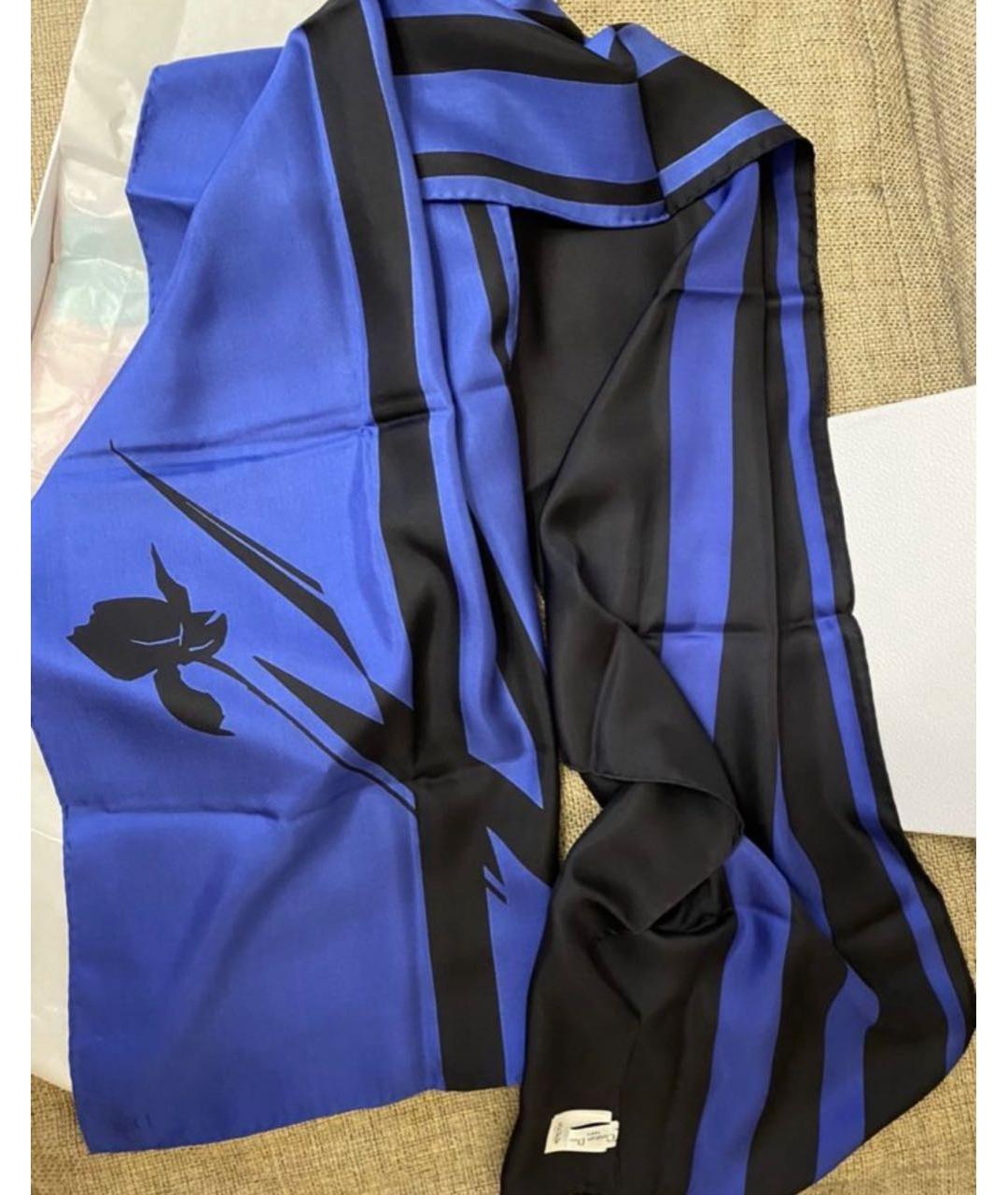 CHRISTIAN DIOR PRE-OWNED Синий шелковый платок, фото 2