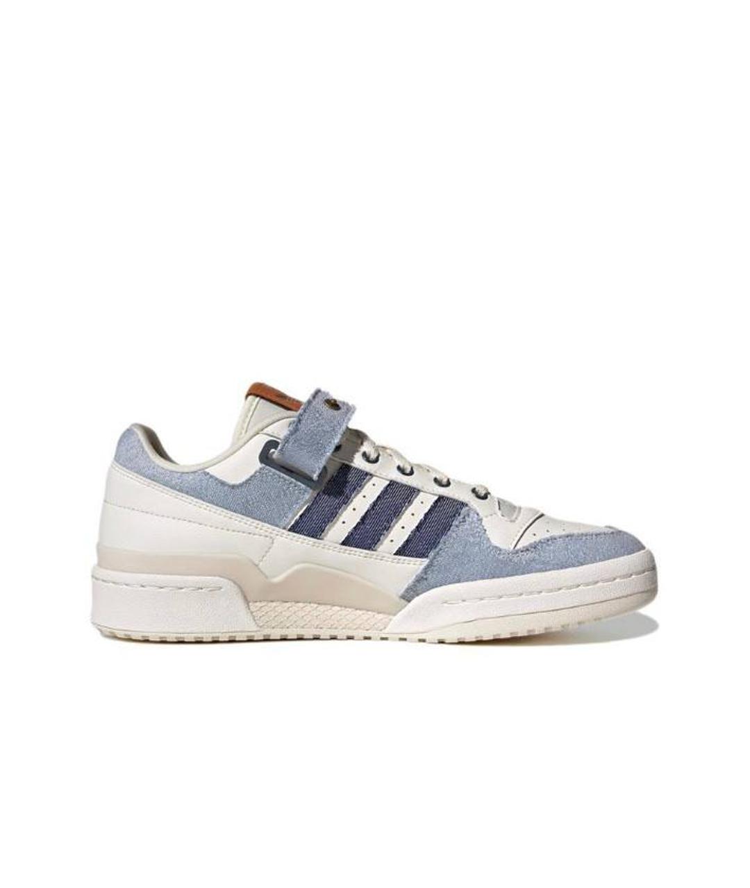 ADIDAS Белые кожаные кроссовки, фото 1