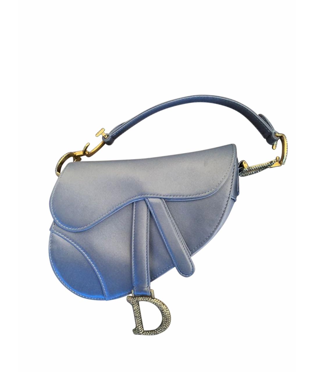 CHRISTIAN DIOR Антрацитовая шелковая сумка с короткими ручками, фото 1