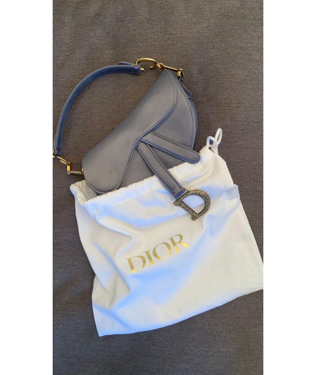 CHRISTIAN DIOR Антрацитовая шелковая сумка с короткими ручками, фото 5