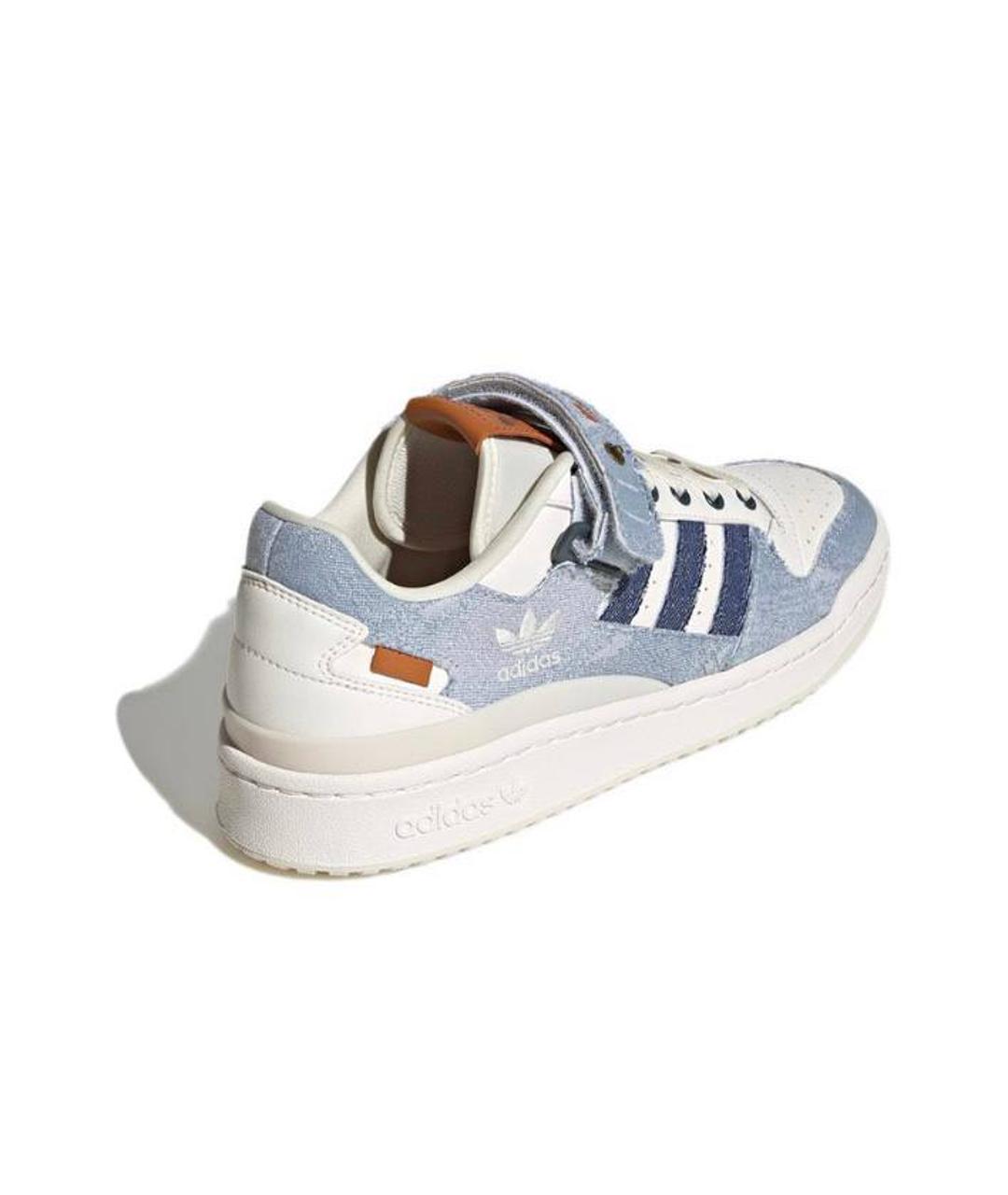 ADIDAS Белые кожаные низкие кроссовки / кеды, фото 4