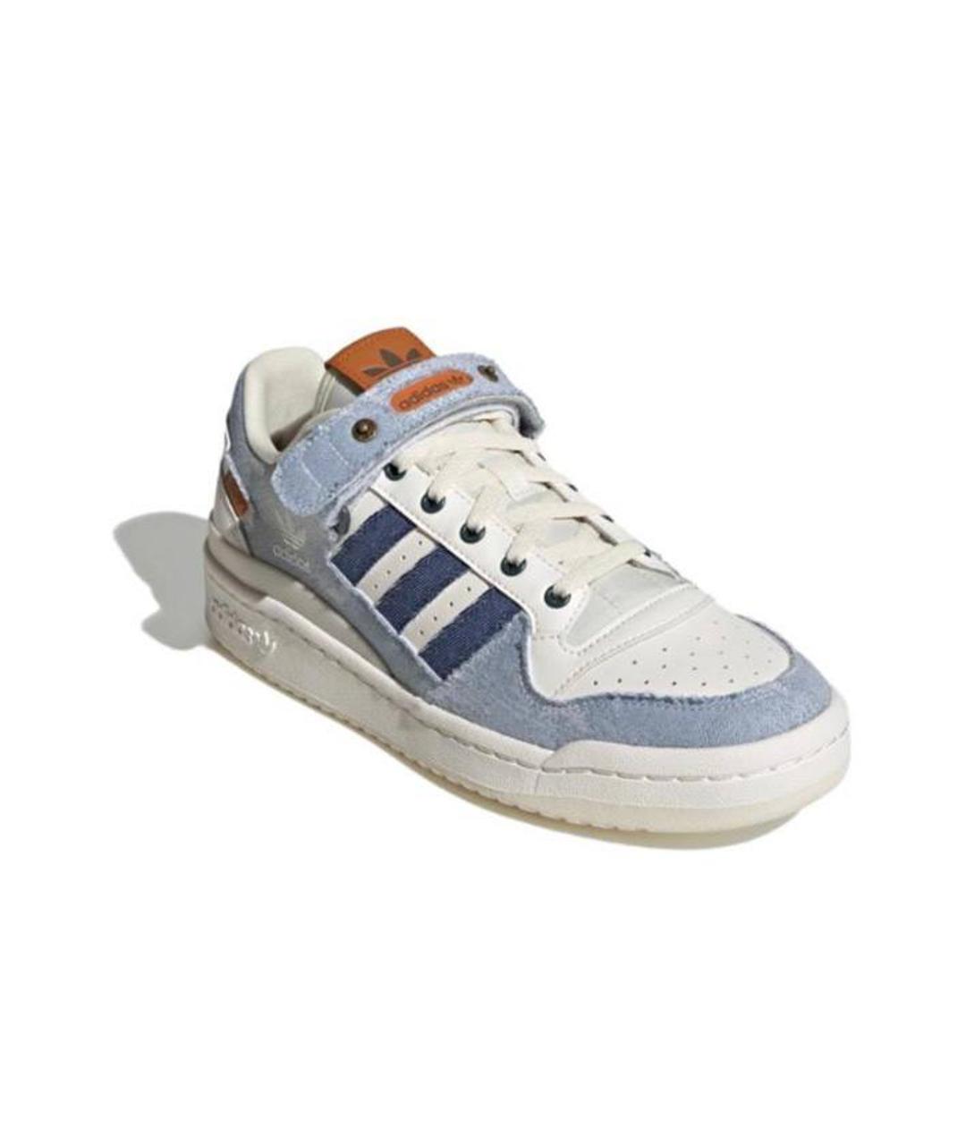 ADIDAS Белые кожаные низкие кроссовки / кеды, фото 2