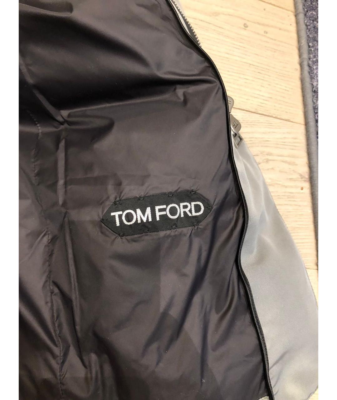 TOM FORD Серебряная шелковая куртка, фото 3