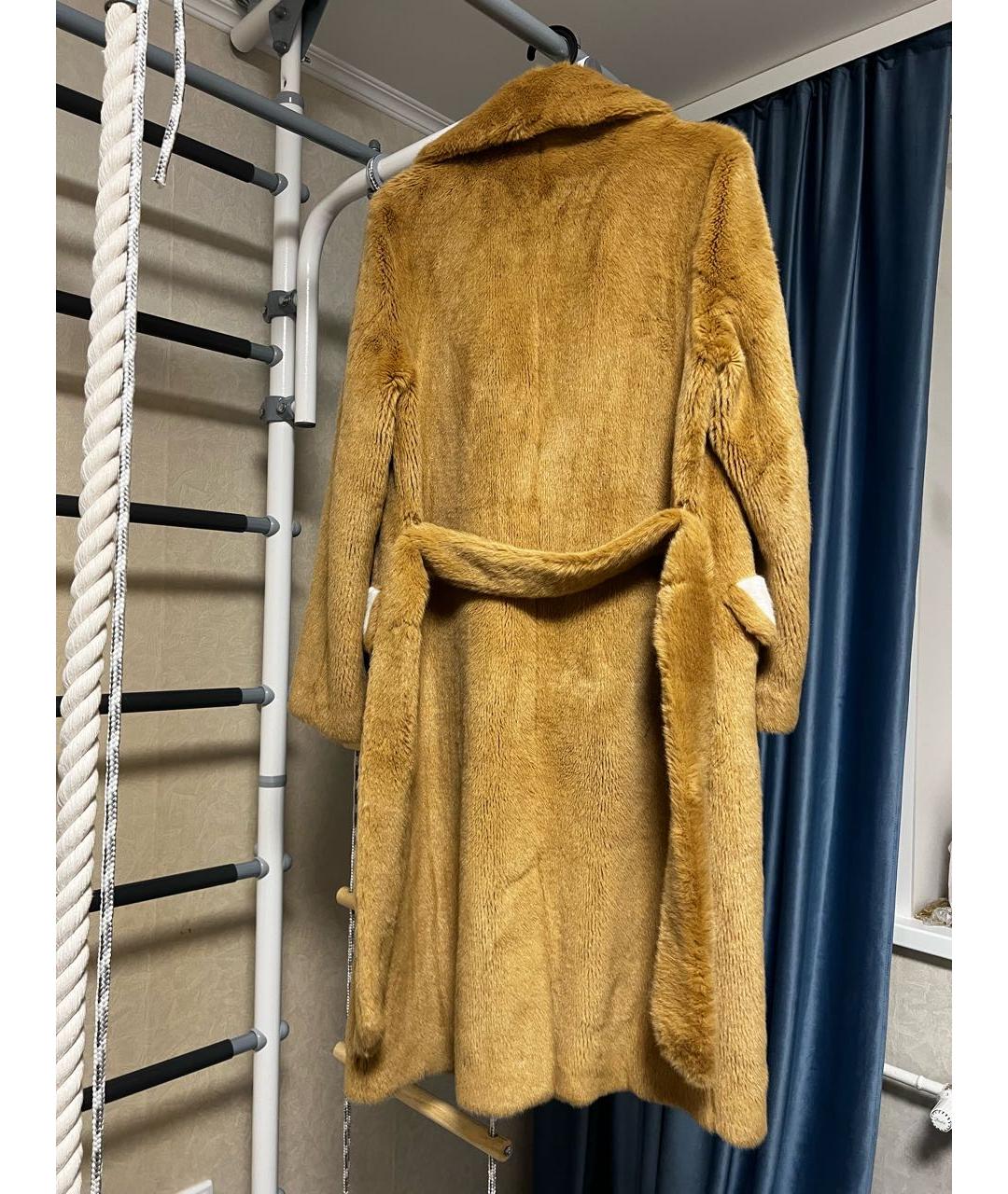 PINKO Бежевая шуба, фото 2