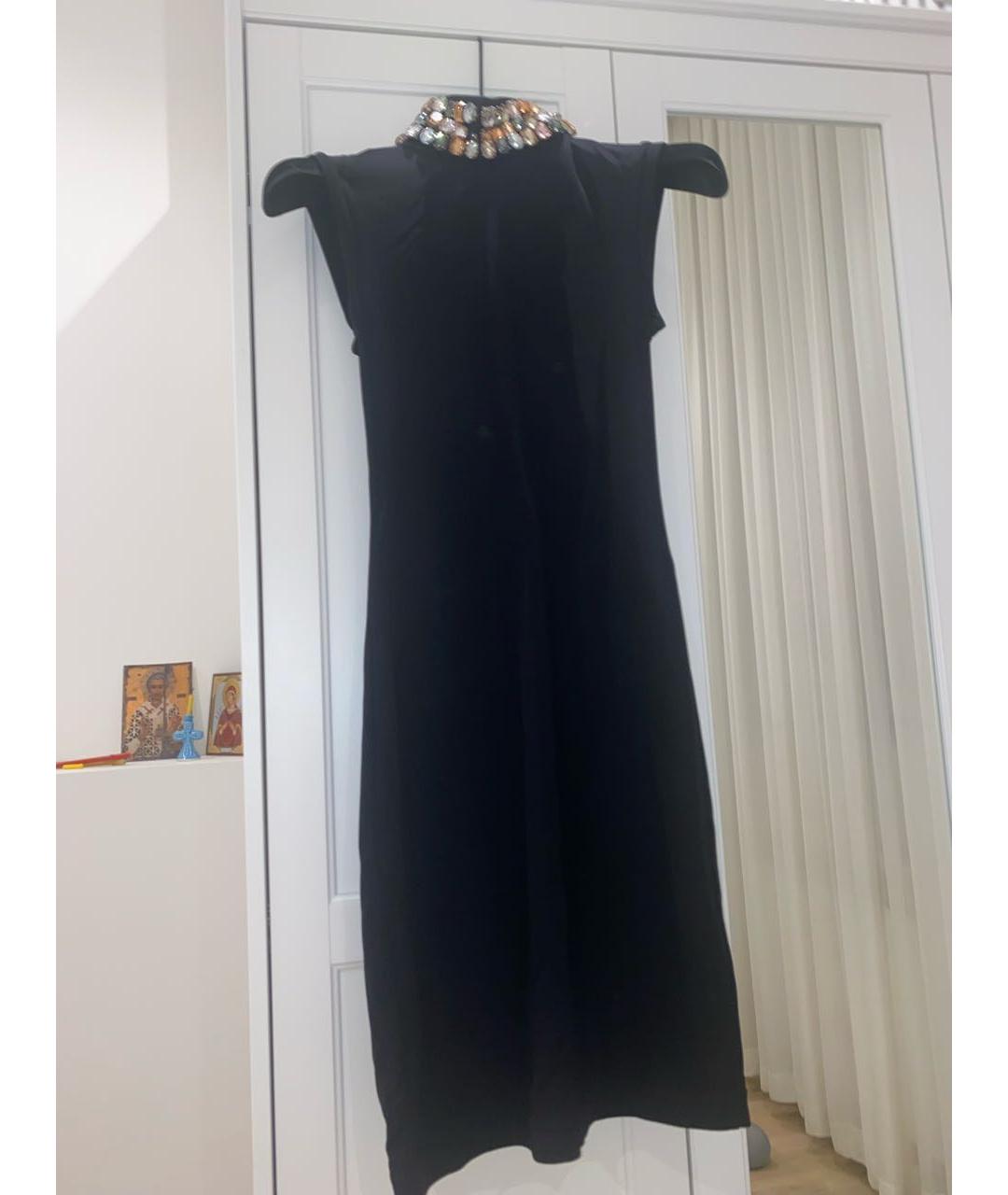 BLUGIRL Черное вискозное коктейльное платье, фото 5