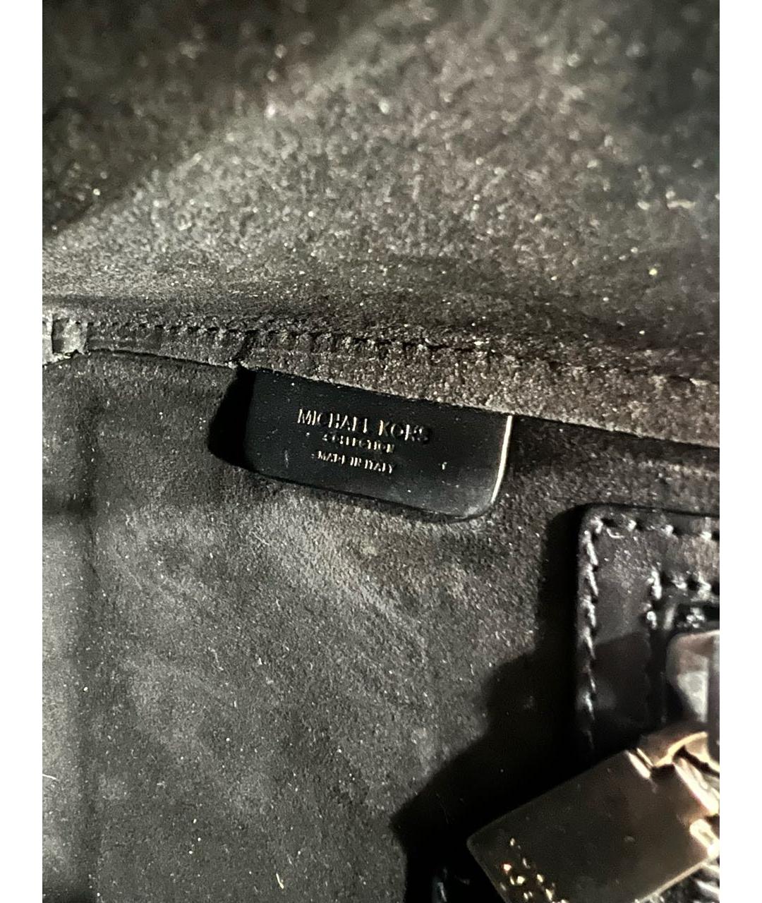 MICHAEL KORS COLLECTION Бежевая кожаная сумка с короткими ручками, фото 6