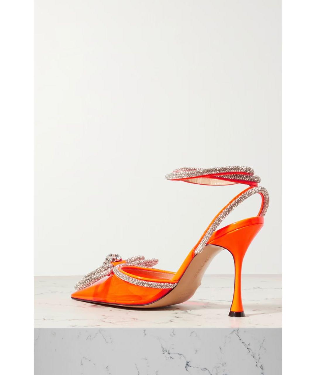 MACH&MACH Оранжевое кожаные туфли, фото 3