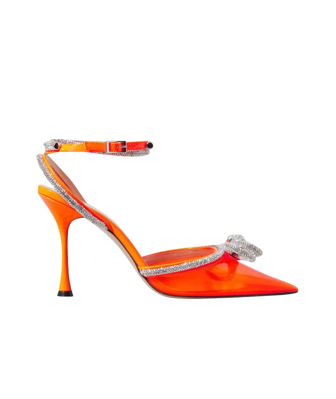 MACH&MACH Оранжевое кожаные туфли, фото 1