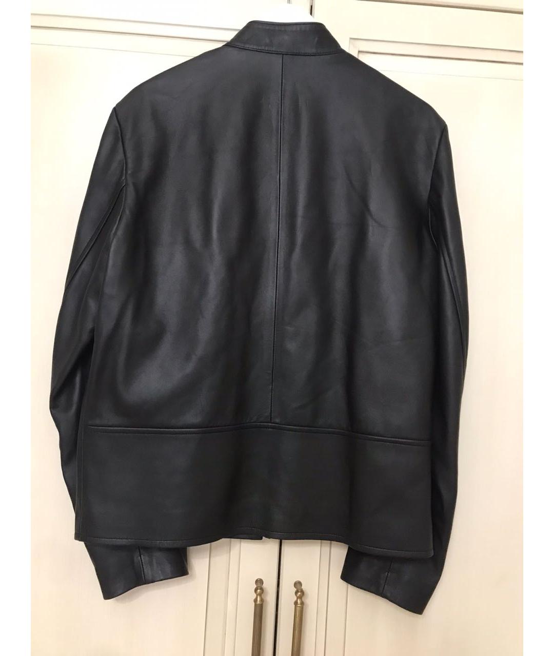 SANDRO Черная кожаная куртка, фото 2
