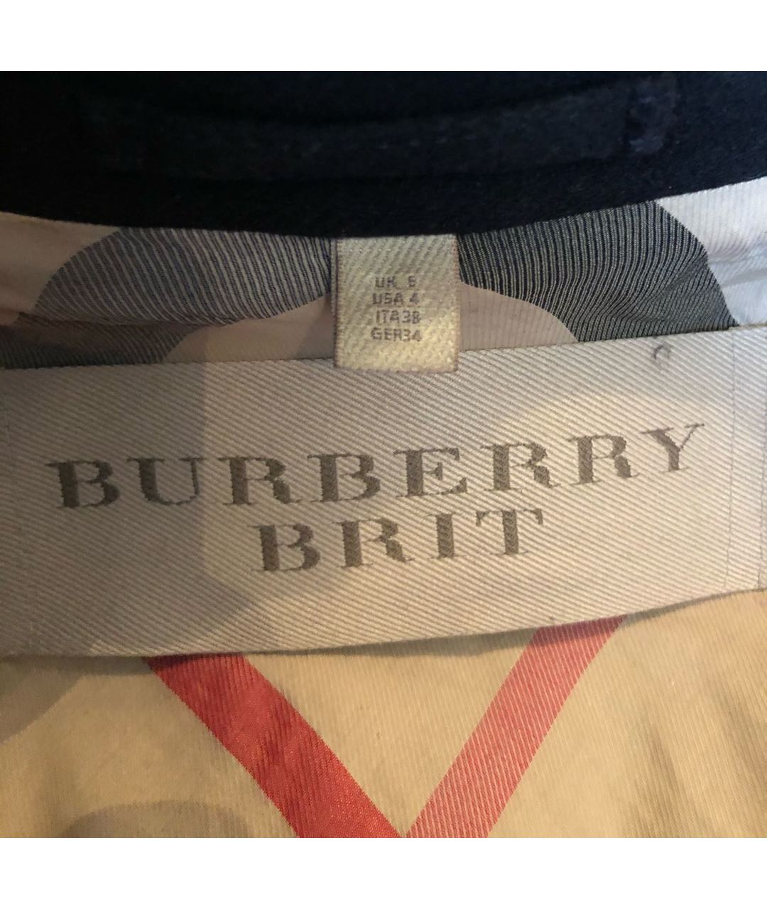 BURBERRY BRIT Черное шерстяное пальто, фото 4