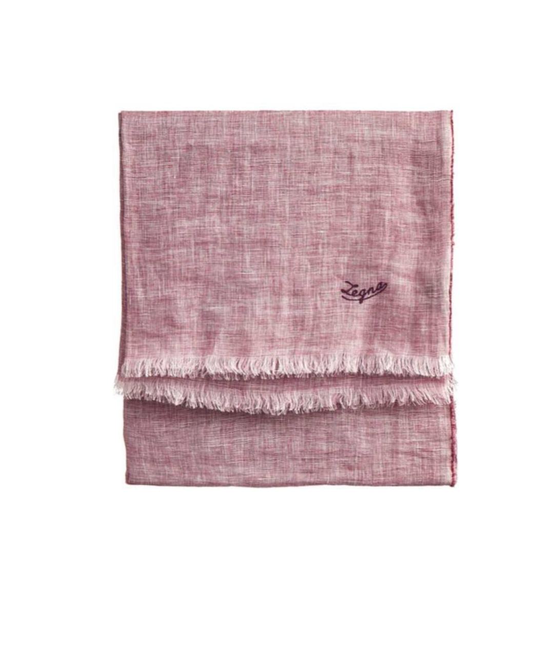 ERMENEGILDO ZEGNA Розовый льняной шарф, фото 1