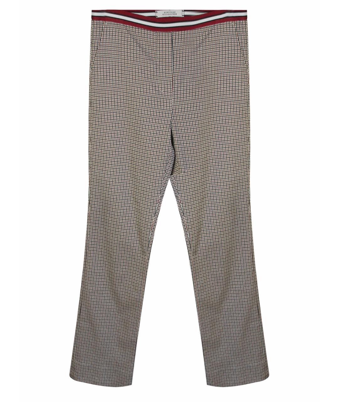 DOROTHEE SCHUMACHER Мульти полиэстеровые прямые брюки, фото 1