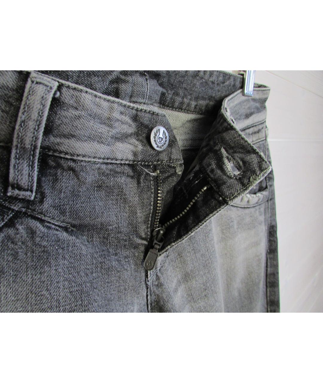 BELSTAFF Серые хлопковые прямые джинсы, фото 5