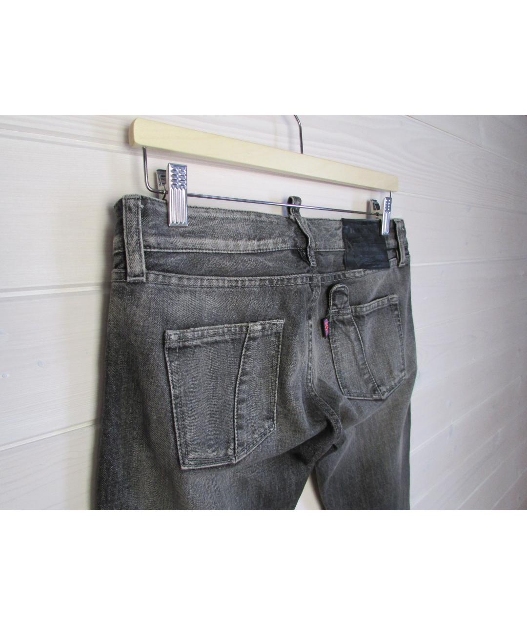 BELSTAFF Серые хлопковые прямые джинсы, фото 3