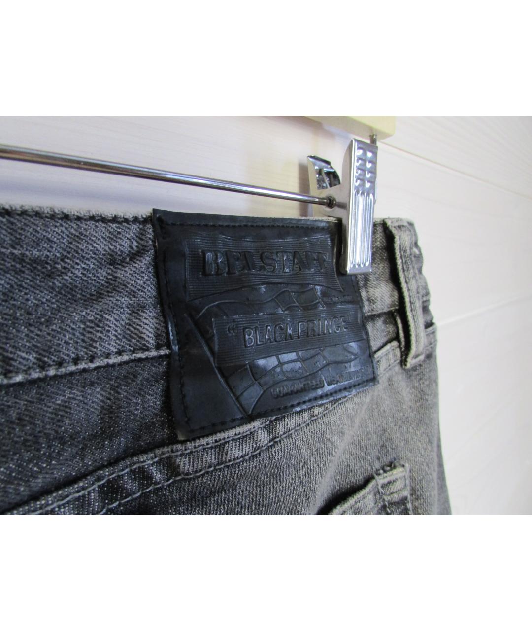 BELSTAFF Серые хлопковые прямые джинсы, фото 4