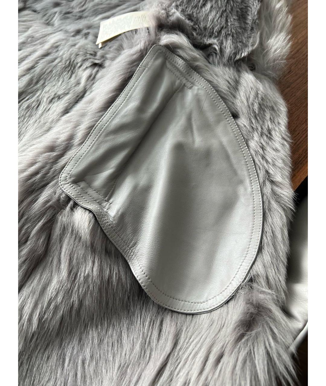 BURBERRY Серая дубленка, фото 6