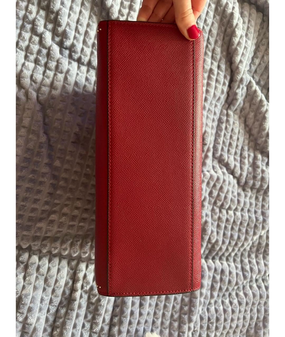 ERMANNO ERMANNO Красная сумка с короткими ручками из искусственной кожи, фото 4