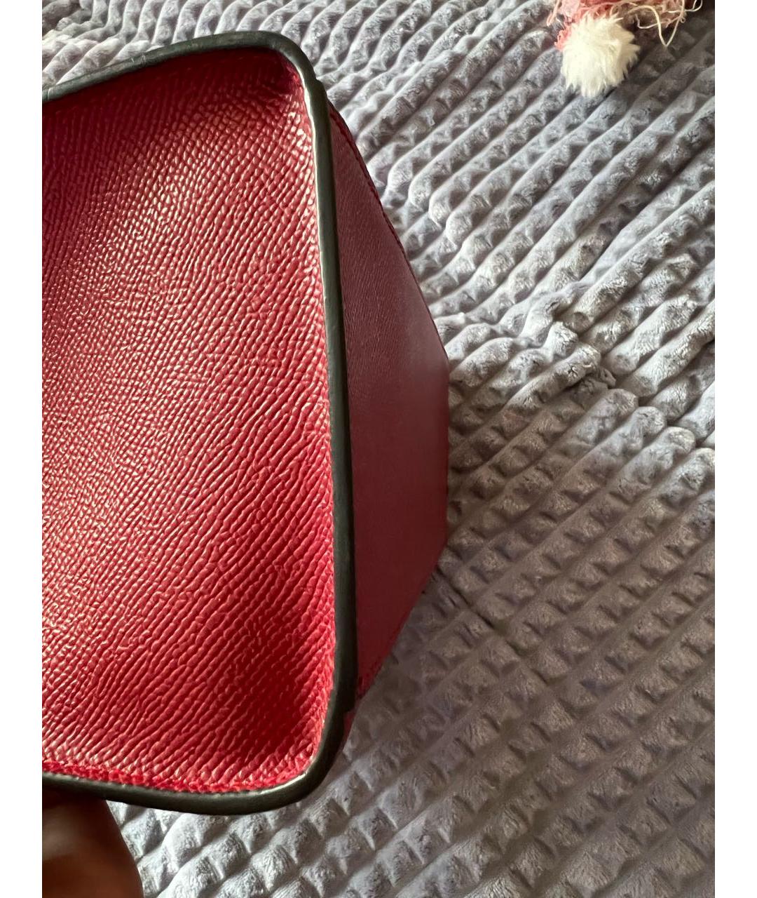 ERMANNO ERMANNO Красная сумка с короткими ручками из искусственной кожи, фото 7