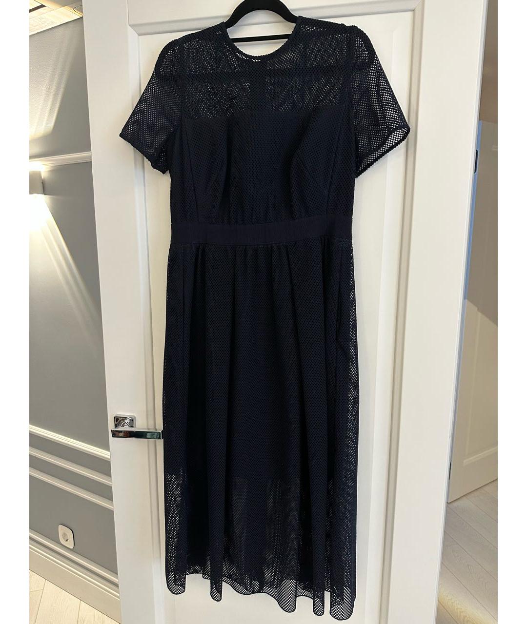 AKRIS PUNTO Темно-синее полиэстеровое платье, фото 5